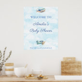 Waterverf Speelgoed Air Baby shower Welkom Poster (Keuken)