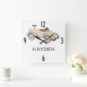 Waterverf  Speelgoed Auto 10.75-in Kwekerij Vierkante Klok (Huis)