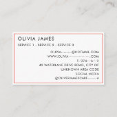 Waterverf Speelgoed Babysitter Kinderopvang Kinder Visitekaartje (Achterkant)