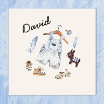 Waterverf Speelgoed Blauwe Kwekerij Kunst