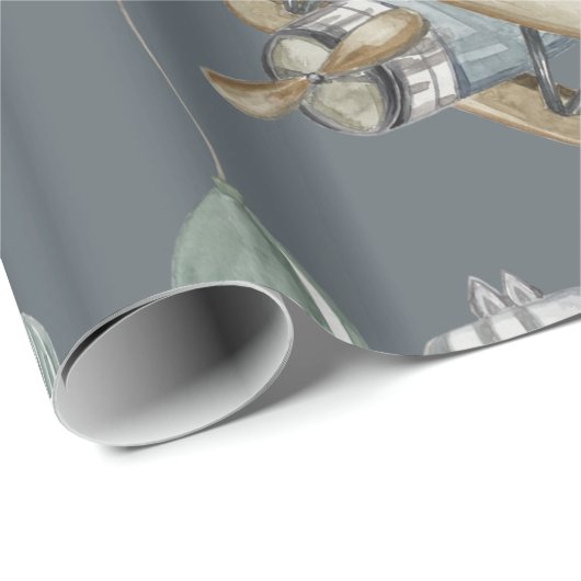 Waterverf  speelgoed cadeaupapier (Rol Hoek)