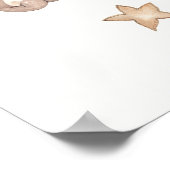 Waterverf Speelgoed White Nursery Poster (Hoek)