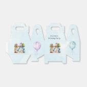 Waterverf Speeltuin Park Kind Verjaardagsfeest Bedankdoosjes (Uitgevouwen)