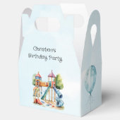 Waterverf Speeltuin Park Kind Verjaardagsfeest Bedankdoosjes (Geopend)