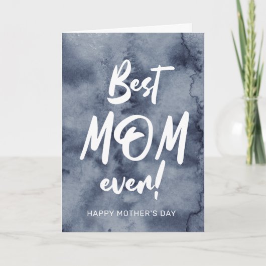 waterverf spetst de beste moeder ooit moederdag kaart (Voorkant)