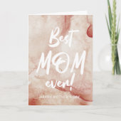 waterverf spetst de beste moederdag ooit kaart (Voorkant)