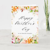 waterverf spetter happy mother's day kaart (Voorkant)