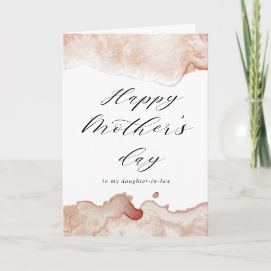 waterverf spetter happy mother's day kaart (Voorkant)