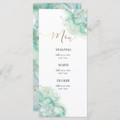 waterverf spetter inkt Menu (Voorkant / Achterkant)