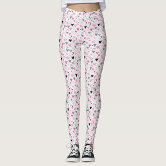 Waterverf spetterend hart leggings