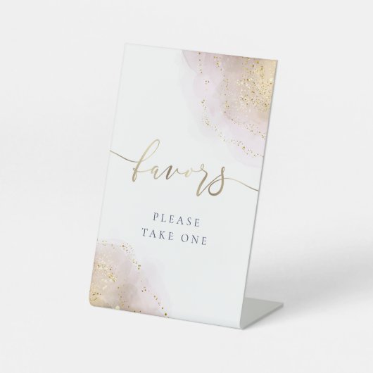 waterverf spettert voetsporen reclamebord met voetstuk (Voorkant)