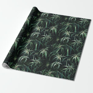 Waterverf Spider Plant (Donker) Cadeaupapier