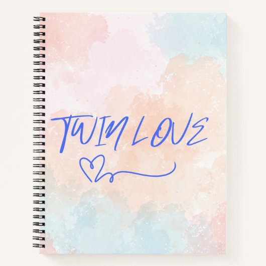 Waterverf spiraal Notitieboek voor tweelingen (Voorkant)