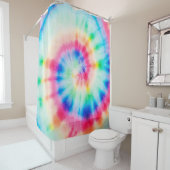 Waterverf spiral. Organic Artistic Dirty Art. Spi Douchegordijn (In situ)