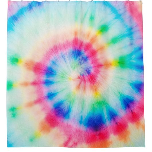 Waterverf spiral. Organic Artistic Dirty Art. Spi Douchegordijn (Voorkant)