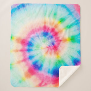 Waterverf spiral. Organic Artistic Dirty Art. Spi Sherpa Deken