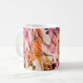 Waterverf splash, abstracte achtergrond. koffiemok (Voorkant links)