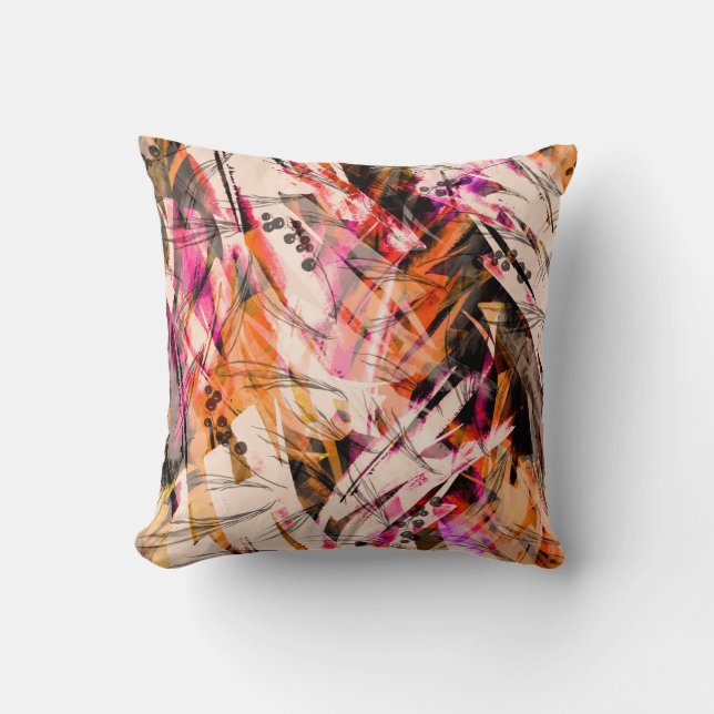 Waterverf splash,  abstracte achtergrond. kussen (Voorkant)