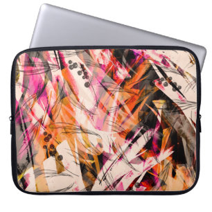 Waterverf splash,  abstracte achtergrond. laptop sleeve