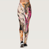 Waterverf splash,  abstracte achtergrond. leggings (Achterkant)