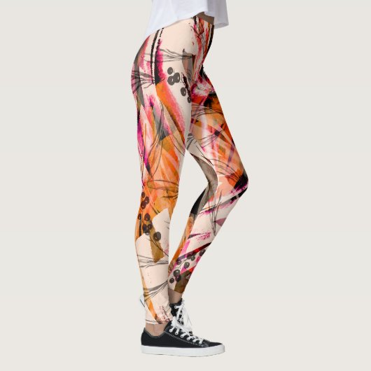 Waterverf splash,  abstracte achtergrond. leggings (Rechts)