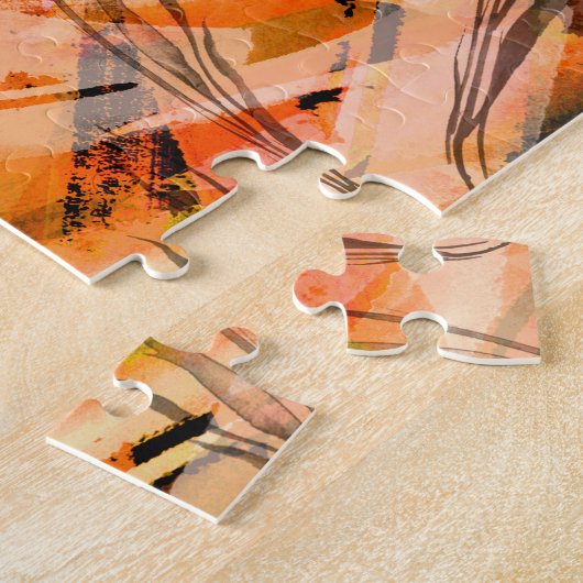 Waterverf splash,  abstracte achtergrond. legpuzzel (Zijkant)