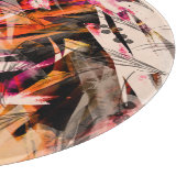 Waterverf splash,  abstracte achtergrond. snijplank (Hoek)