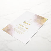 waterverf splash Baptisme Folie Uitnodiging (Gedraaid)