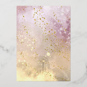 waterverf splash Baptisme Folie Uitnodiging (Achterkant)