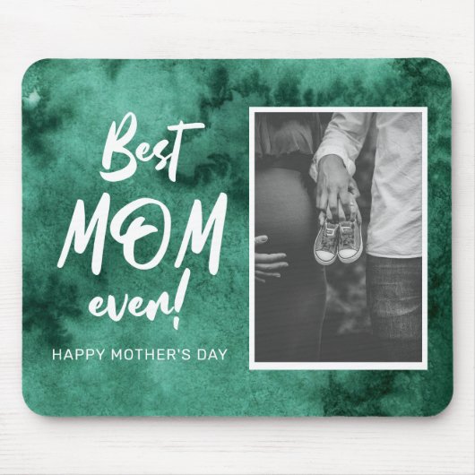 Waterverf Splash Beste Mam Ooit Moederdag Muismat (Voorkant)