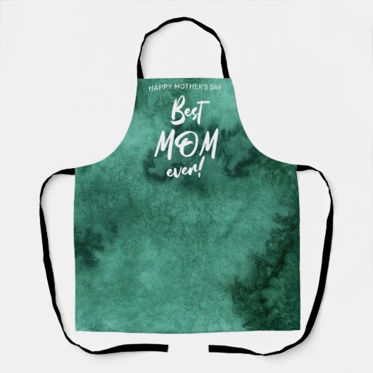 Waterverf Splash Beste Mam Ooit Moederdag Schort (Voorkant)