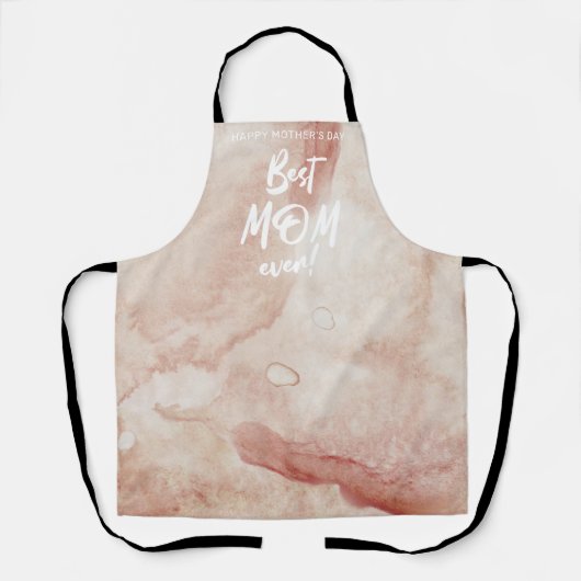Waterverf Splash Beste Mam Ooit Moederdag Schort (Voorkant)