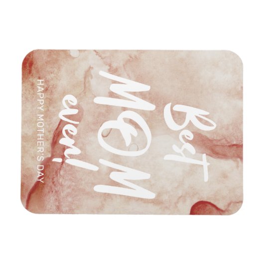 Waterverf Splash Beste Moeder Moederdag Magneet (Horizontaal)