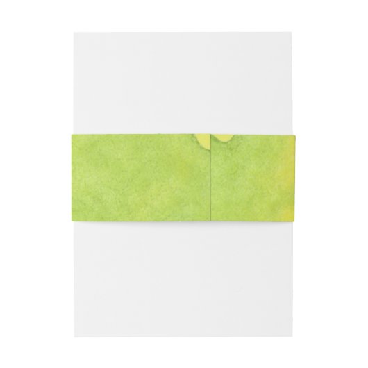 Waterverf Splash Citroen Geel Lime Groen Bruiloft Uitnodigingen Wikkel (Achterkant Voorbeeld)