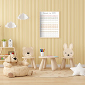 Waterverf Splash Count tot 100 Poster