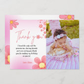 Waterverf splash daisy-verjaardag dank je creditca kaart