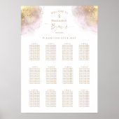 waterverf splash design Baptisme-zitplaats Poster (Voorkant)