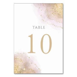 waterverf splash design-tabel nummer 10 kaart