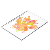Waterverf Splash Dog Paw Print Notitieboek (Linkerzijde)