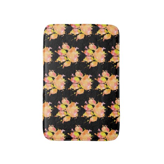 Waterverf Splash Dog Paw Print Pattern Mat (Voorkant Verticaal)