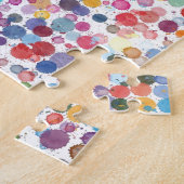 Waterverf Splash Dot Patroon Legpuzzel (Zijkant)