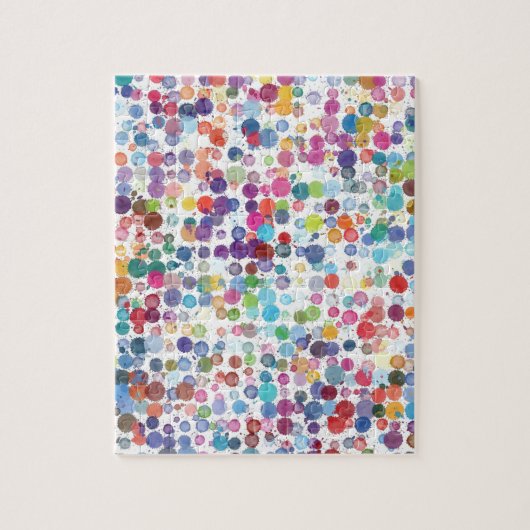 Waterverf Splash Dot Patroon Legpuzzel (Verticaal)