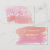 Waterverf Splash dubbelzijdig Visitekaartje (Voorkant / Achterkant)