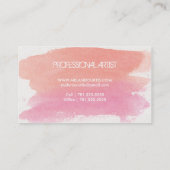 Waterverf Splash dubbelzijdig Visitekaartje (Achterkant)