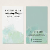 Waterverf Splash Earring Display Kaart (Voorkant /achterkant)