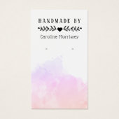 Waterverf Splash Earring Display Kaart (Voorkant)