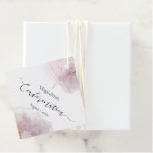 waterverf splash faux gouden glitter Bevestiging Bedankjes Labels (In situ)