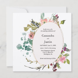 Waterverf Splash Floral Kaart