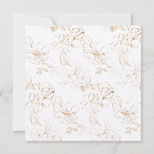 Waterverf Splash Floral Kaart (Achterkant)