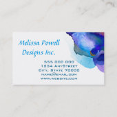 waterverf splash geschilderd aangepaste dubbelzijd visitekaartje (Achterkant)